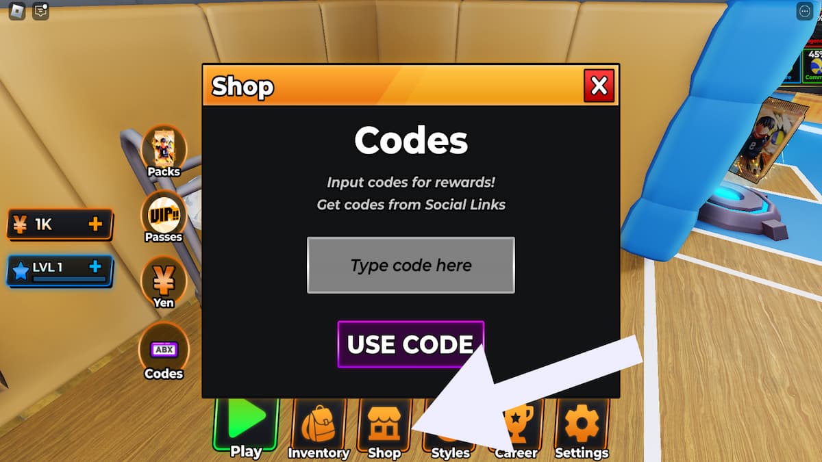 How to redeem Haikyuu Legends codes.