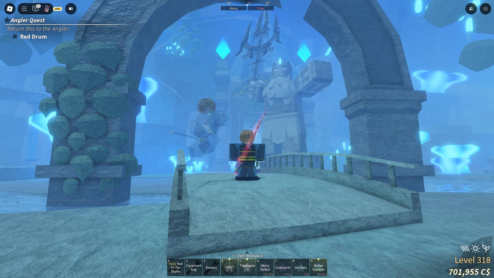 poseidon trial entrance in fisch