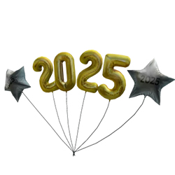 2025 Golden Party Balloons 