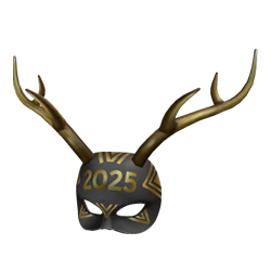 All New Year S Active Roblox Promo Codes Listed 2025 Pro Game Guides Roblox 2025 New Year Items Golden Antlers Mask 