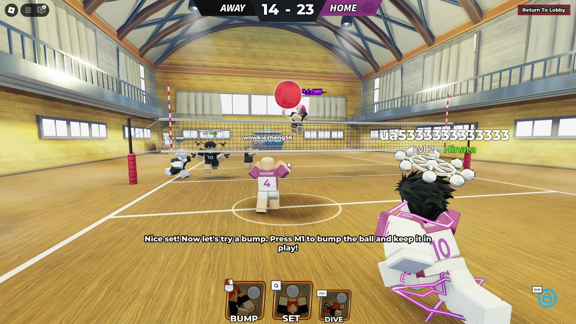 player using set in haikyuu legends