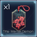 Martial Demon title in Jujutsu Infinite