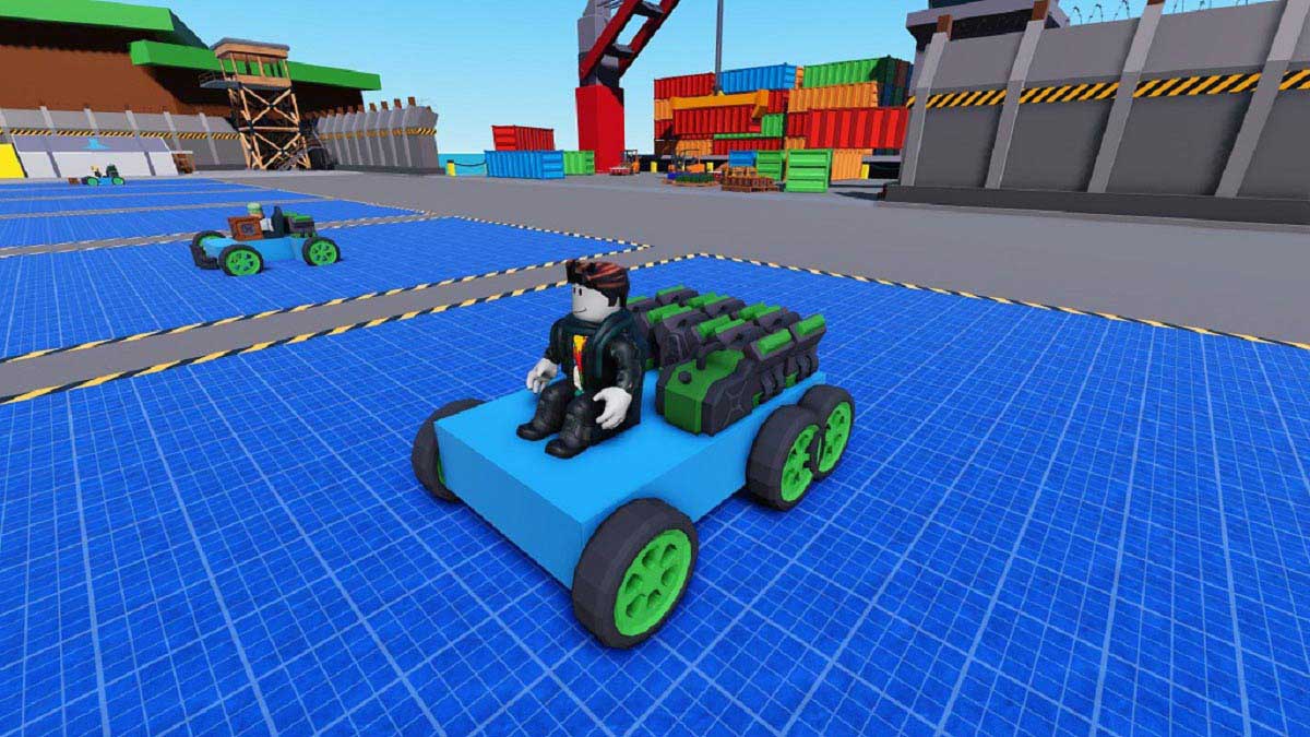 The Lightweight / Speedster build in Build a Car to Kill Zombies / Roblox