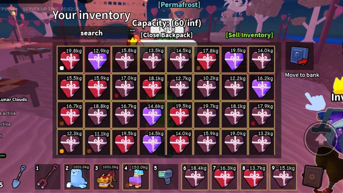 Valentines Gifts in inventory Dig It