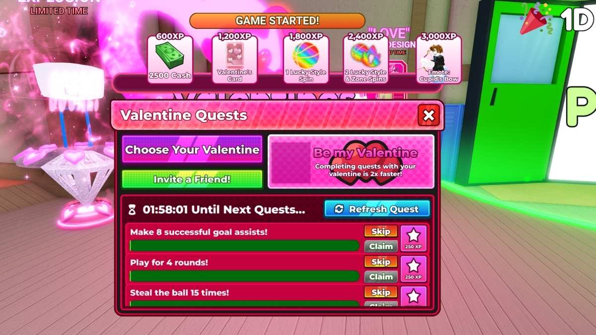 Kuroku's Basket Valentine's Quest Guide