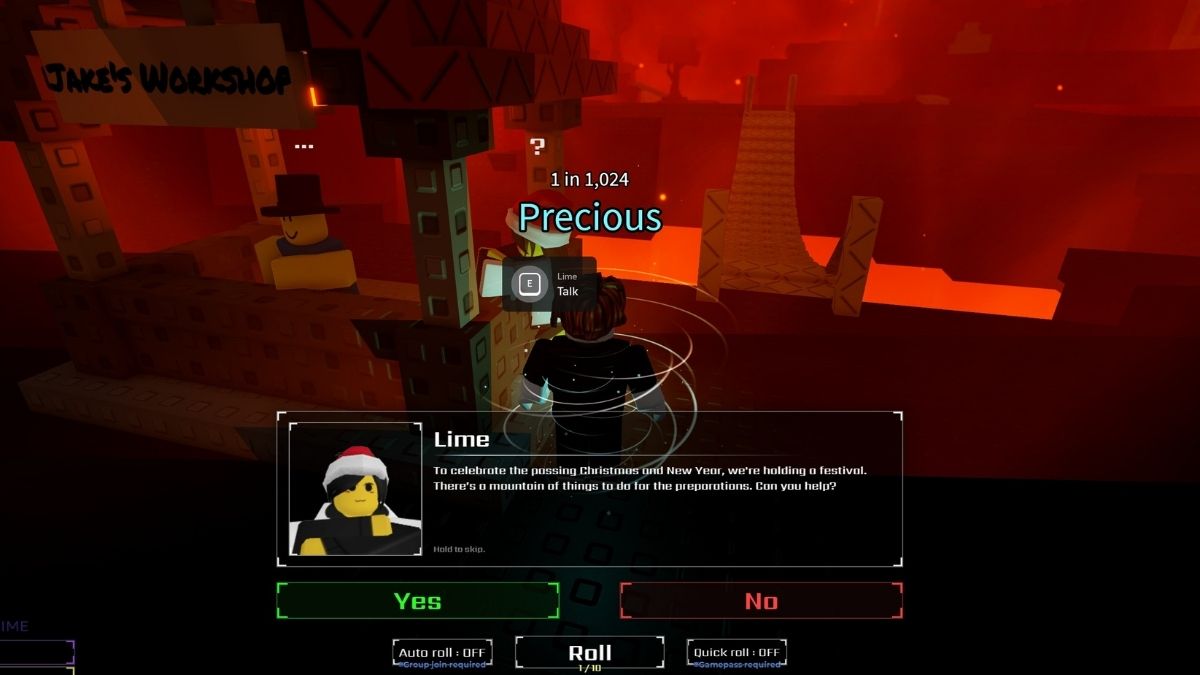 Lime's Questline in Roblox Sol's RNG