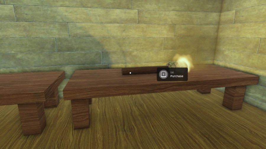 Showing a torch at a shop in Dead Rails