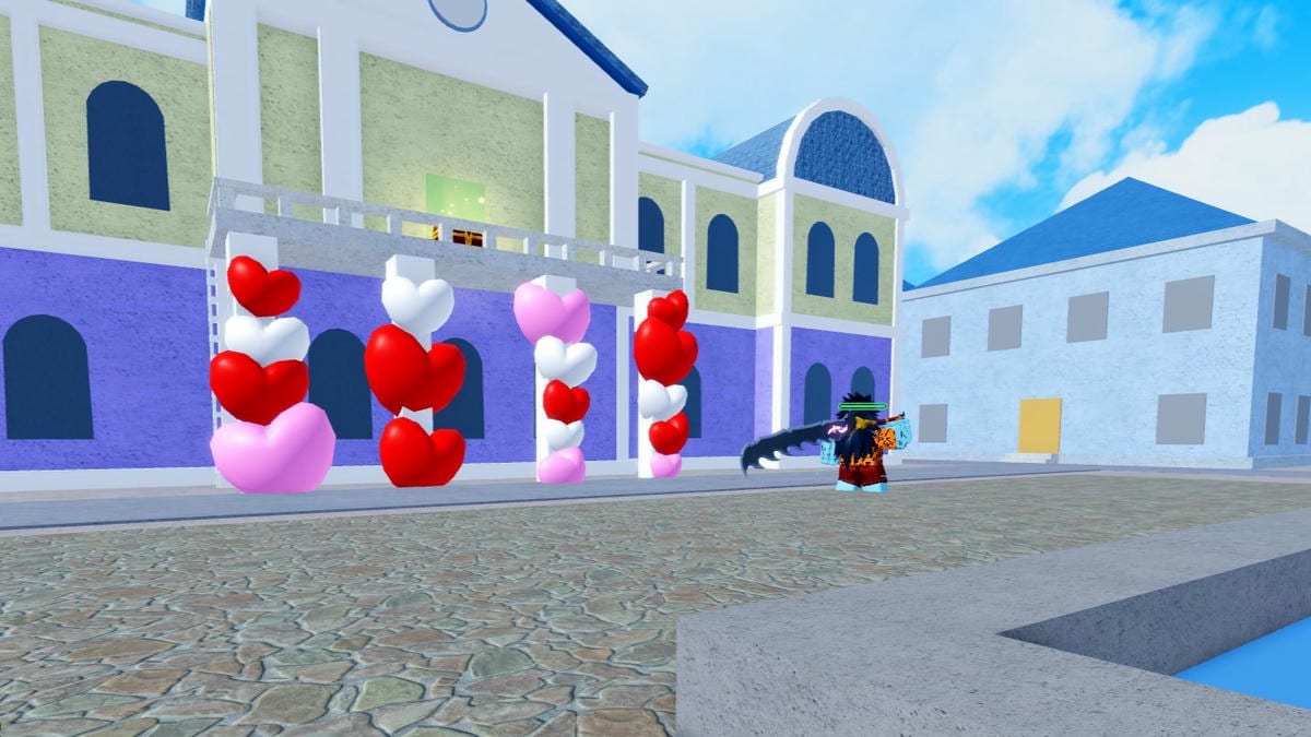 The Valentine event celebration in blox fruits