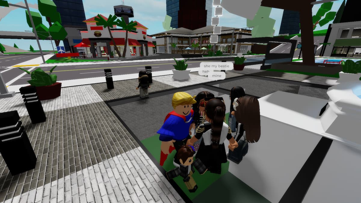 Players talking in Brookhaven Roblox