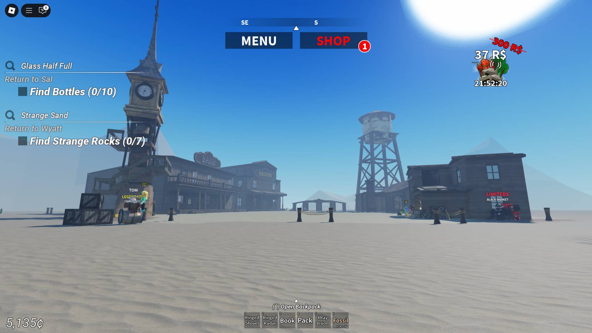 dusthaven location in the desert detectors roblox experience