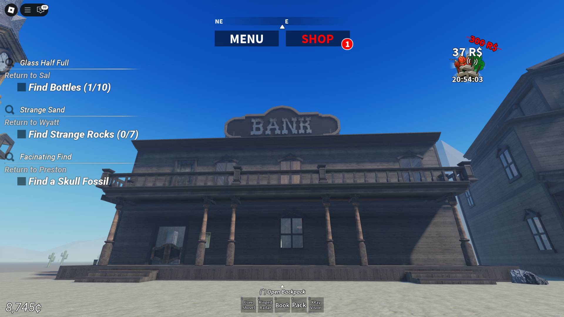 bank in the desert detectors roblox experience