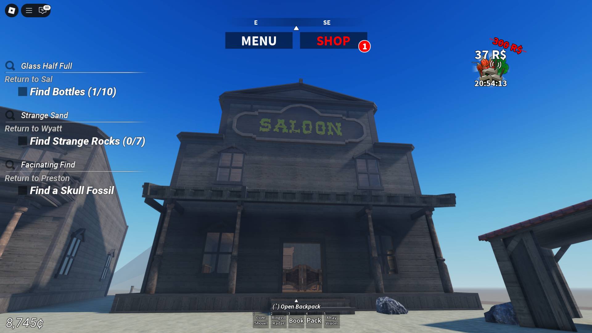 saloon in the desert detectors roblox experience