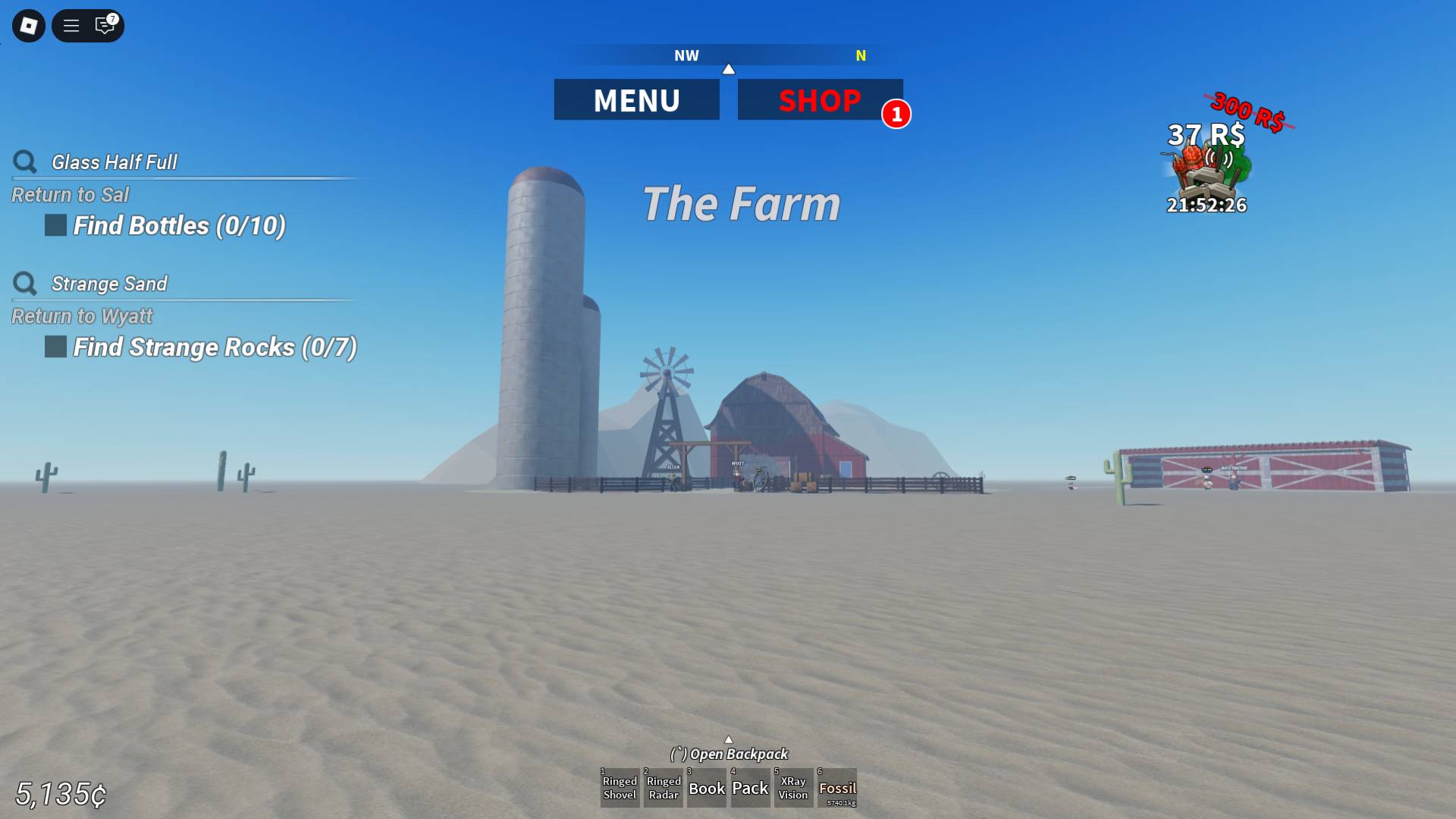 the farm location in the desert detectors roblox experience