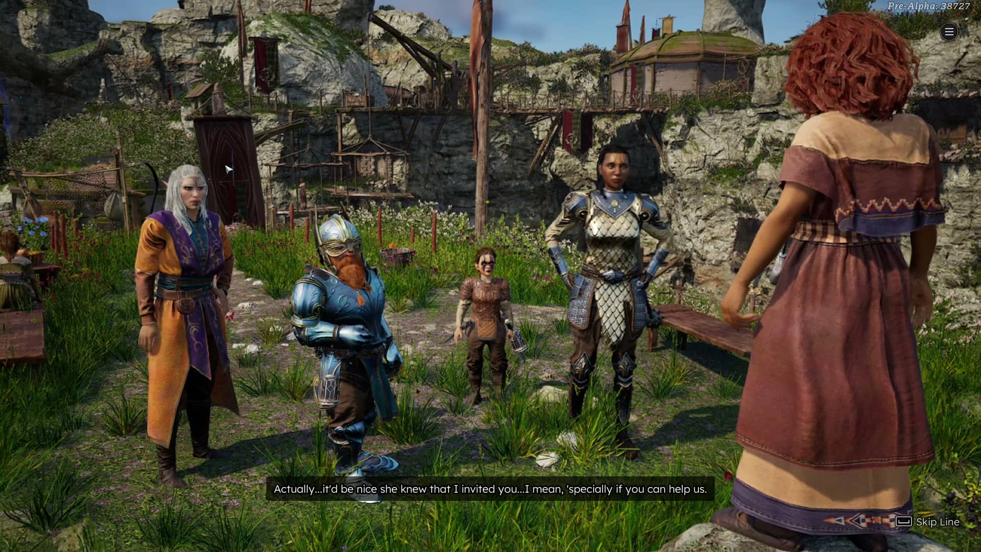 characters having a dialogue in solasta 2 demo