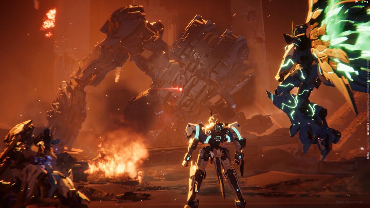 Mecha Break mission cutscene