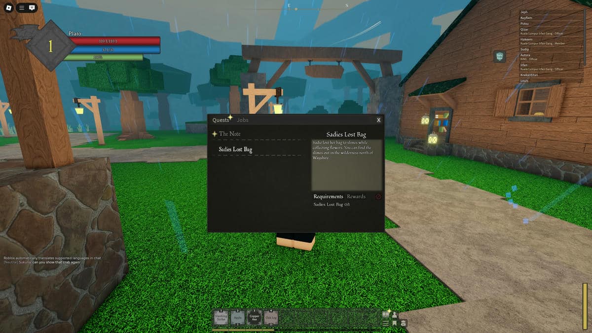 How to find a Slime Bag and Sadies Lost Bag in Rune Slayer - Pro Game ...