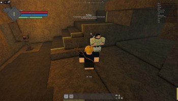Rune Slayer player talking to knight