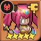 fire princess hero from realms of pixel tech & magic