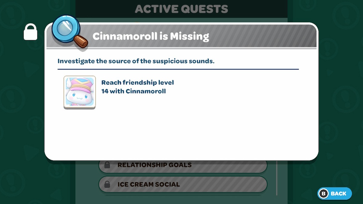 Cinnamoroll is Missing quest in HKIA.