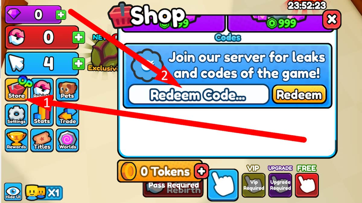 How to redeem Clicking Master codes