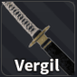 vergil sword/weapon in verse piece