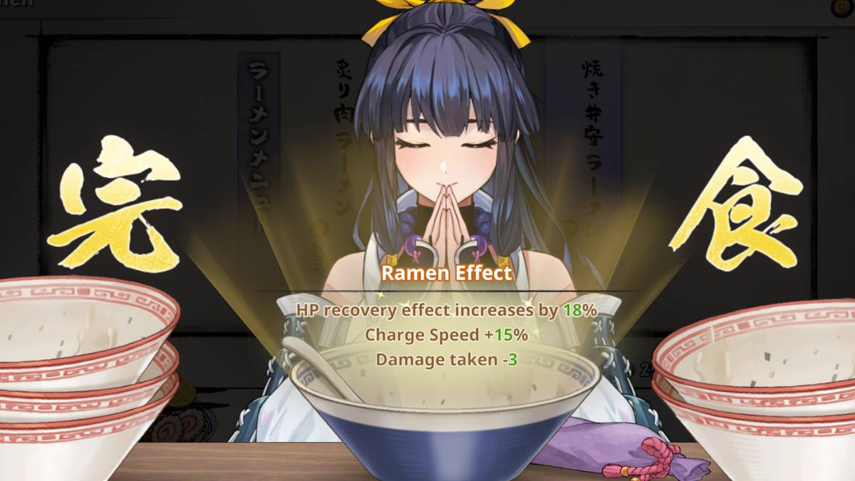 Ramen Bowl purchased at the Demon Festival resting Area in Yasha Legends of the Demon Blade