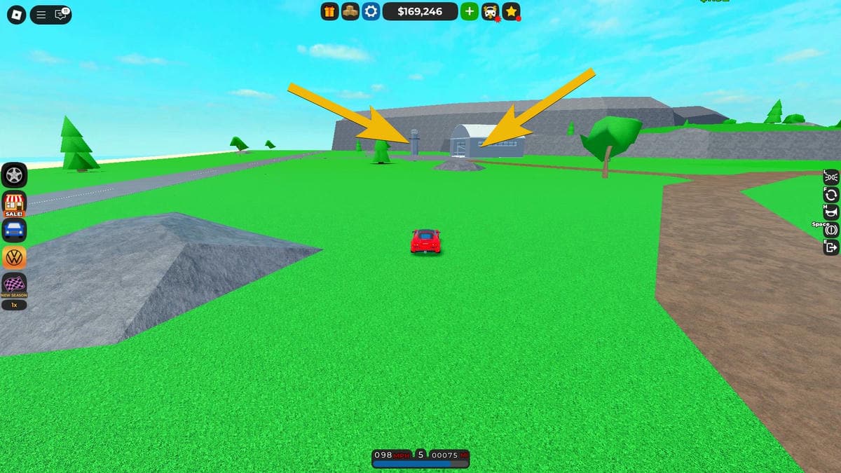 Location of Toyodo Car parts in Roblox Car Dealership Tycoon