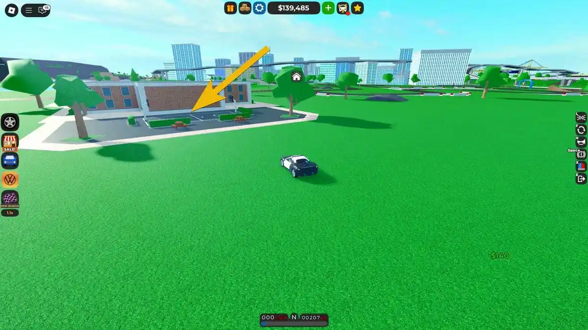 Location of Toyodo Car parts in Roblox Car Dealership Tycoon