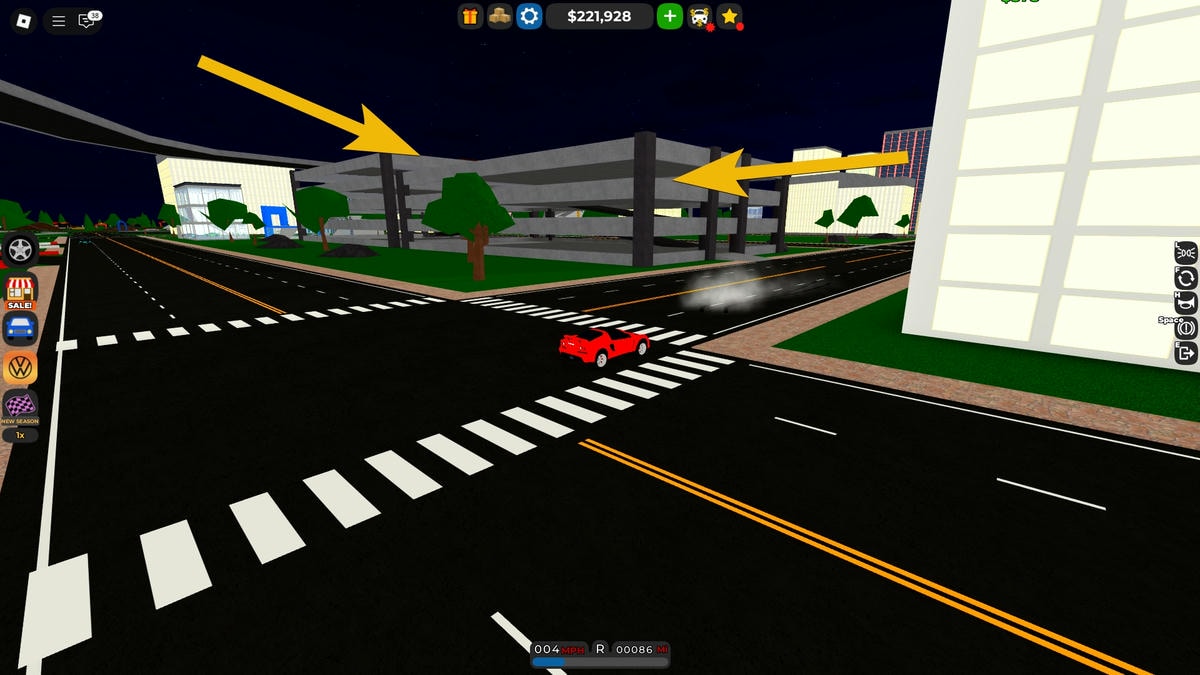 Location of Toyodo Car parts in Roblox Car Dealership Tycoon