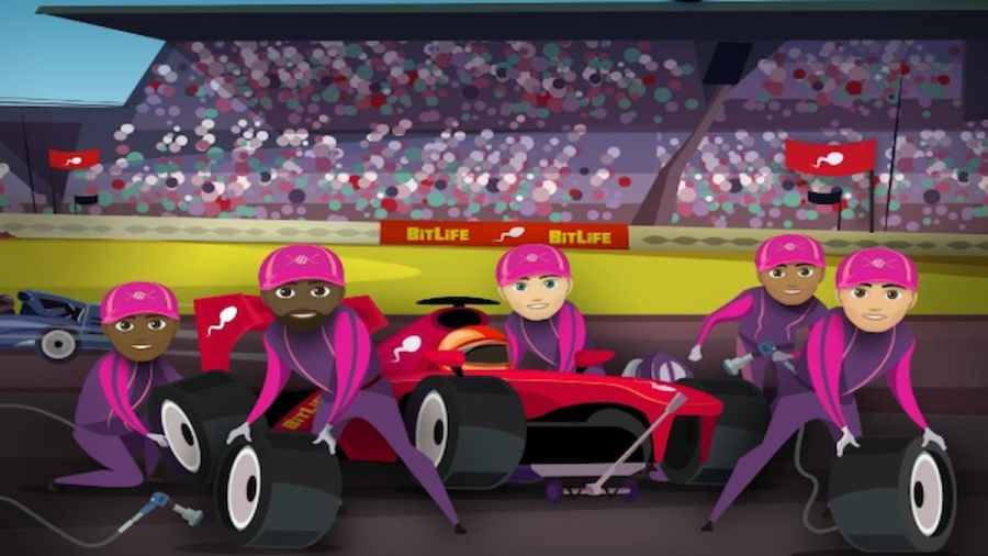 Several Pit Crew members in BitLIfe