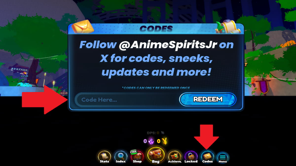 How to redeem Anime Spirits Journey codes