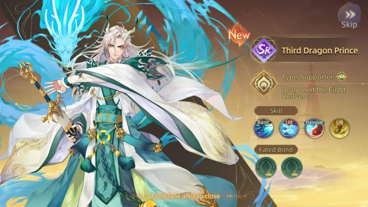 Third Dragon Prince summon in Mythical Odyssey