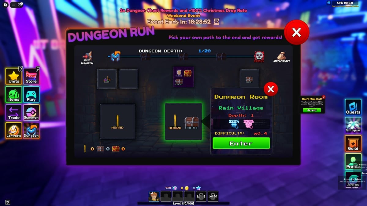 Anime Adventures Dungeon Run