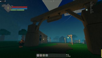 Rune Slayer player talking at Lakeshire board