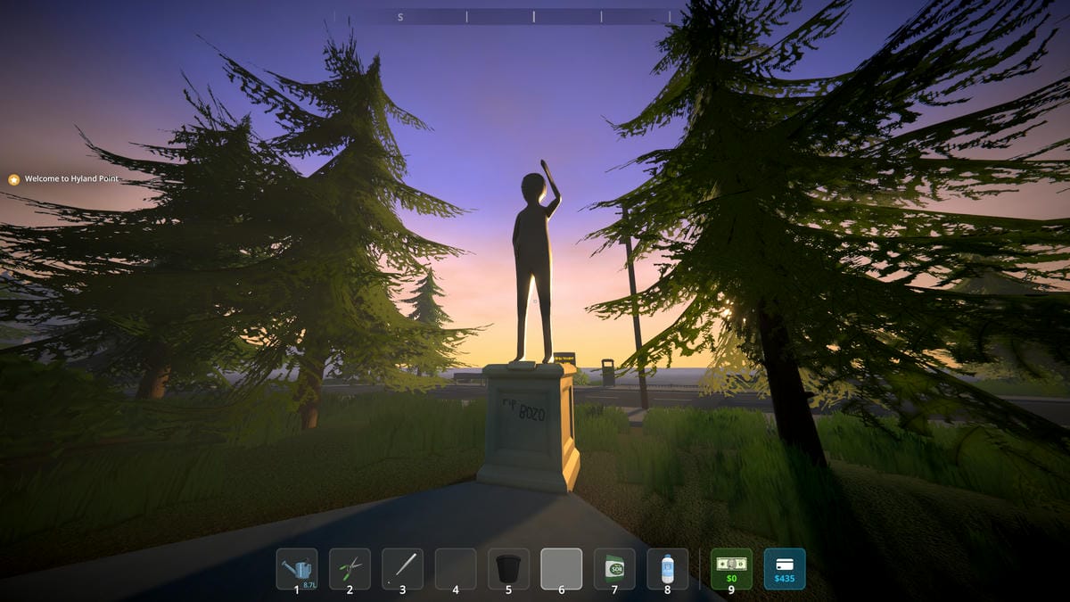 Schedule I Hyland statue