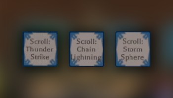 Lightning Magic Scrolls in Rune Slayer.