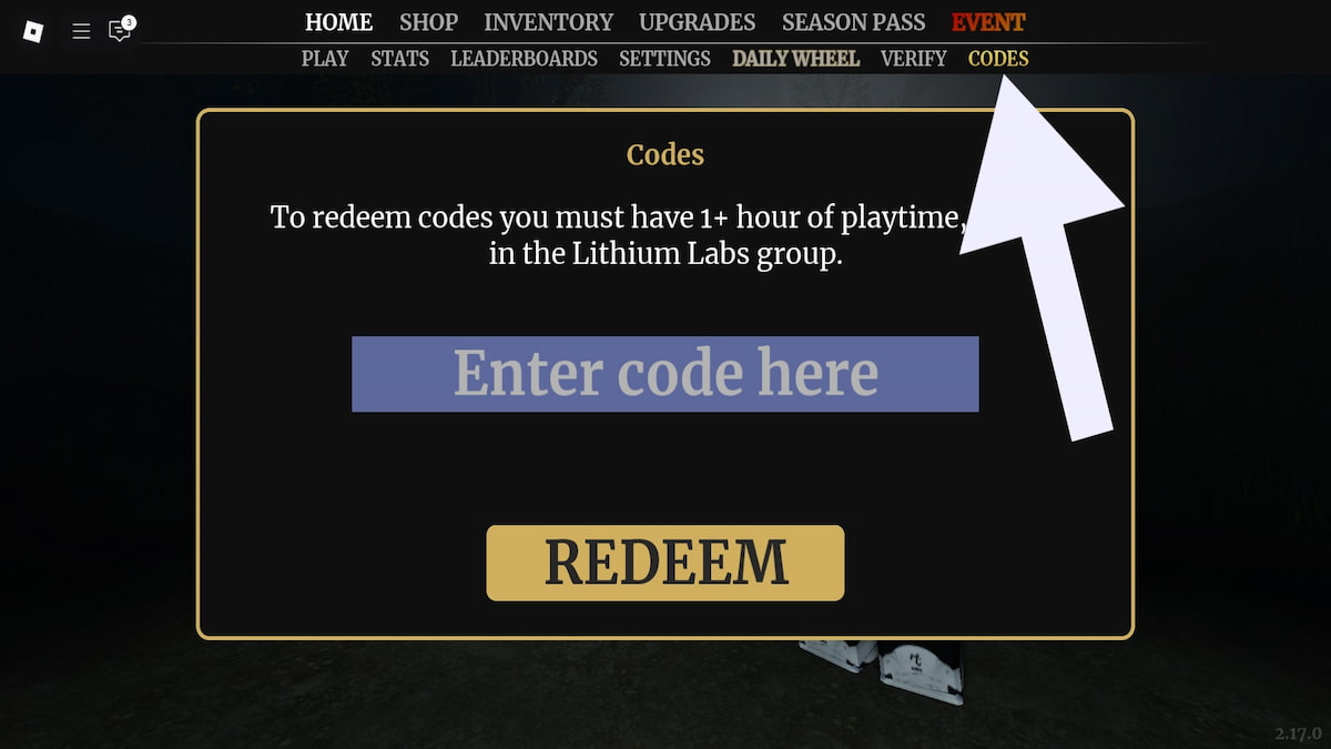 How to redeem SPECTER Codes.