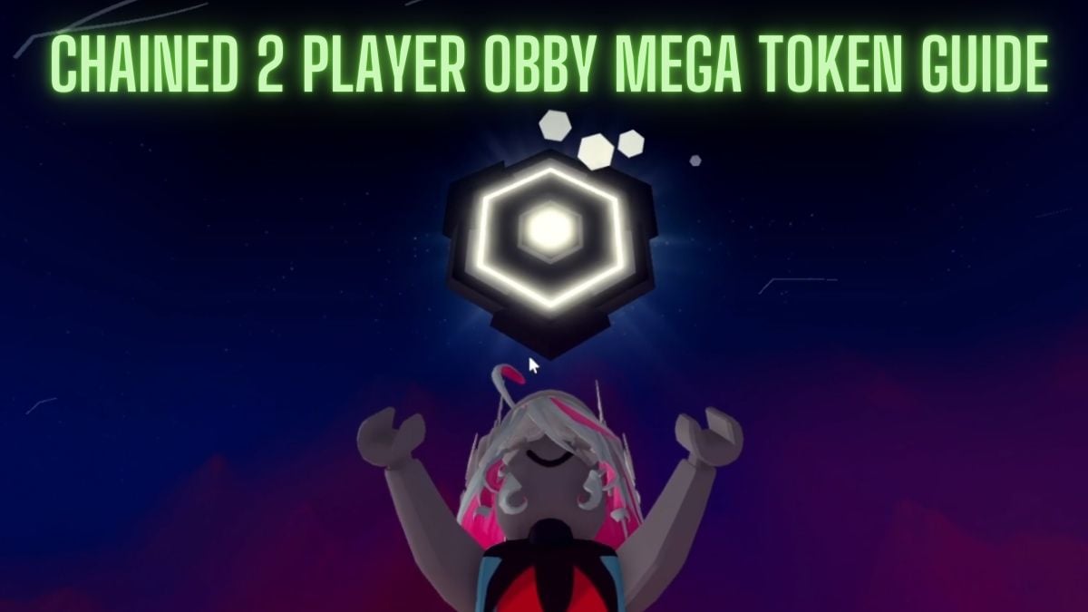 Character carrying a Mega Token in Chained 2 Player Obby Mega Hunt