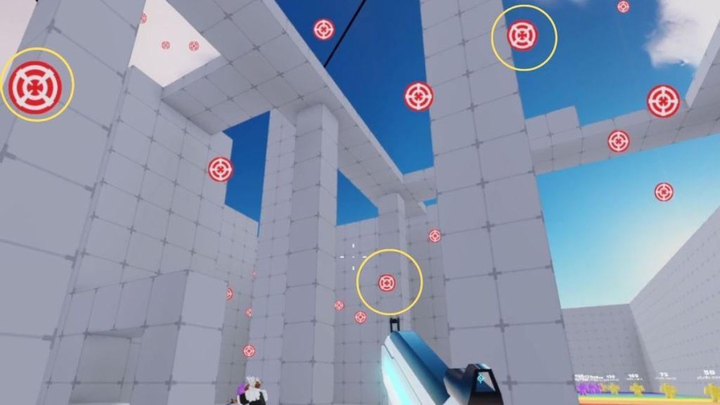 Shooting Range X Targets in Rivals Mega Hunt