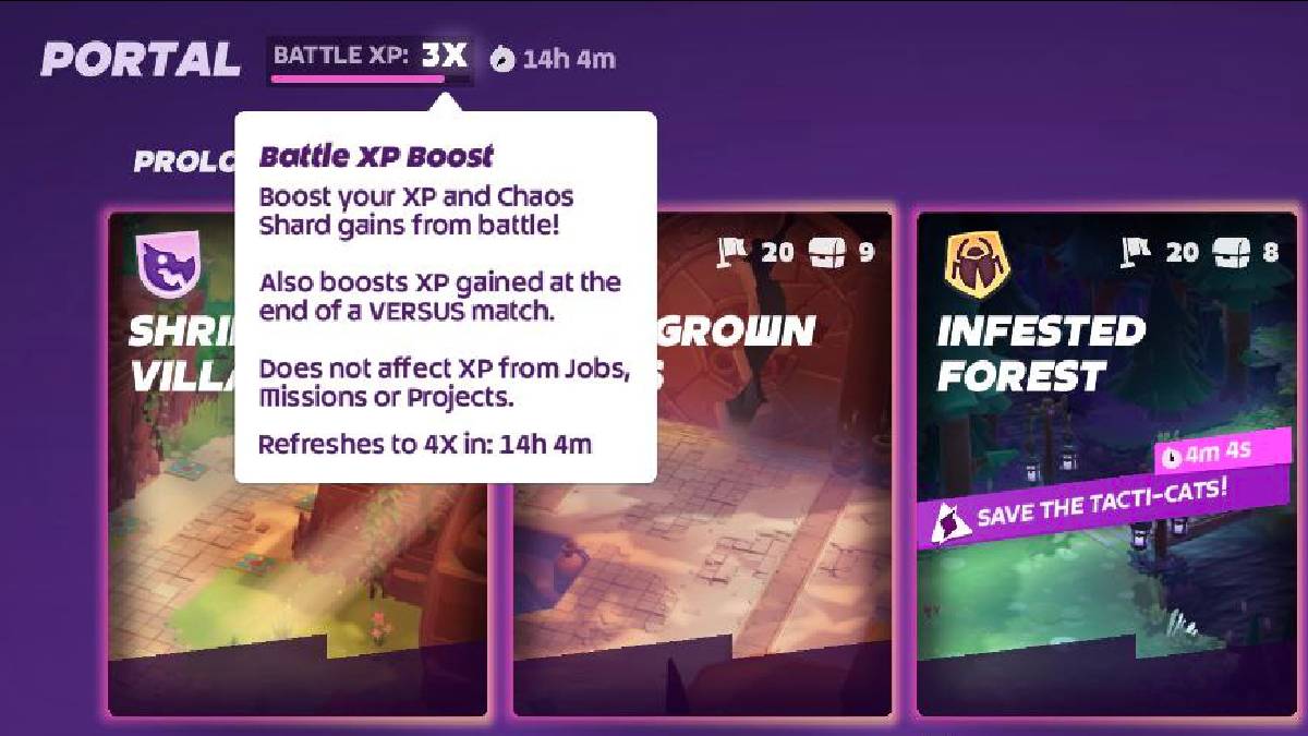 Battle XP Boost event information in mo.co.