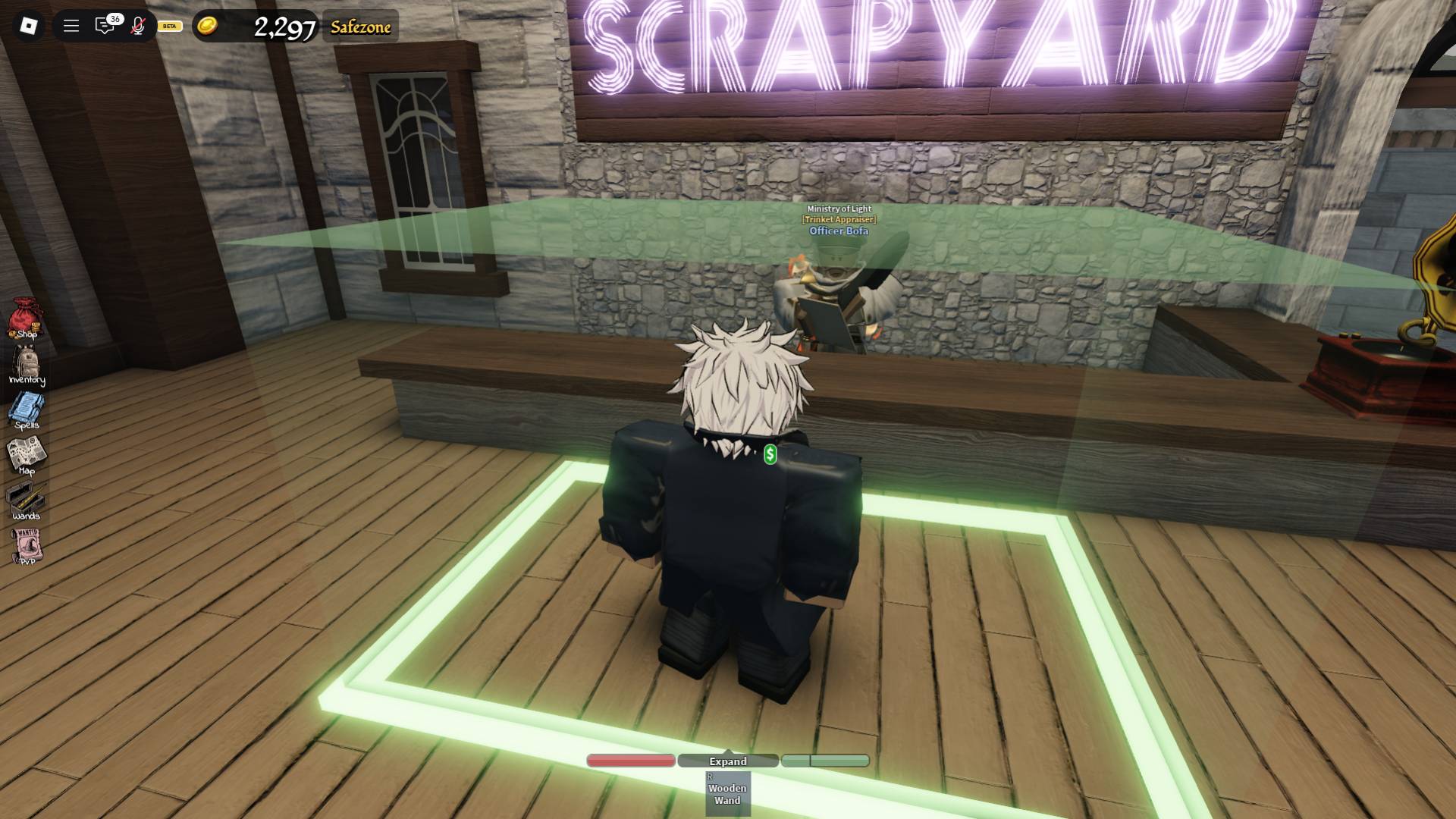 trinkets merchant in wizard west roblox experience