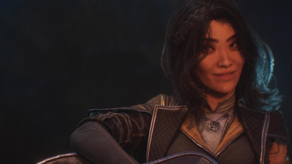 Lune playing guitar at camp in Clair Obscur Expedition 33