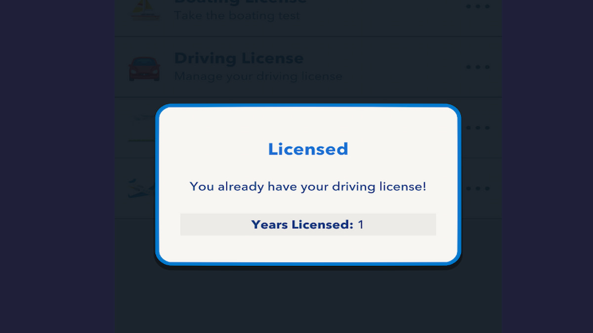 A Driving License in BitLife