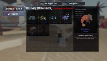 All 6 fishes in Octophant Pool