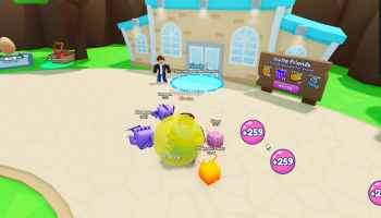 A player in Bubble Gum Simulator