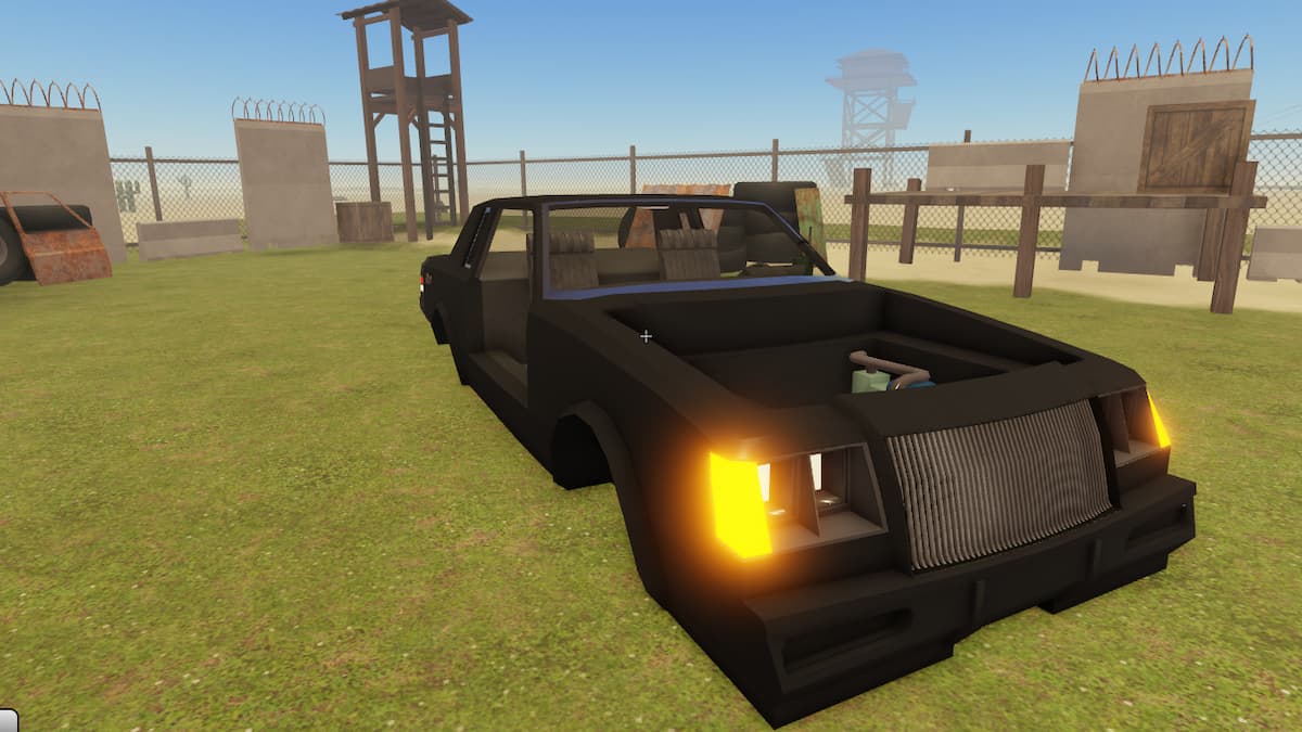 A Blackout Car in A Dusty Trip