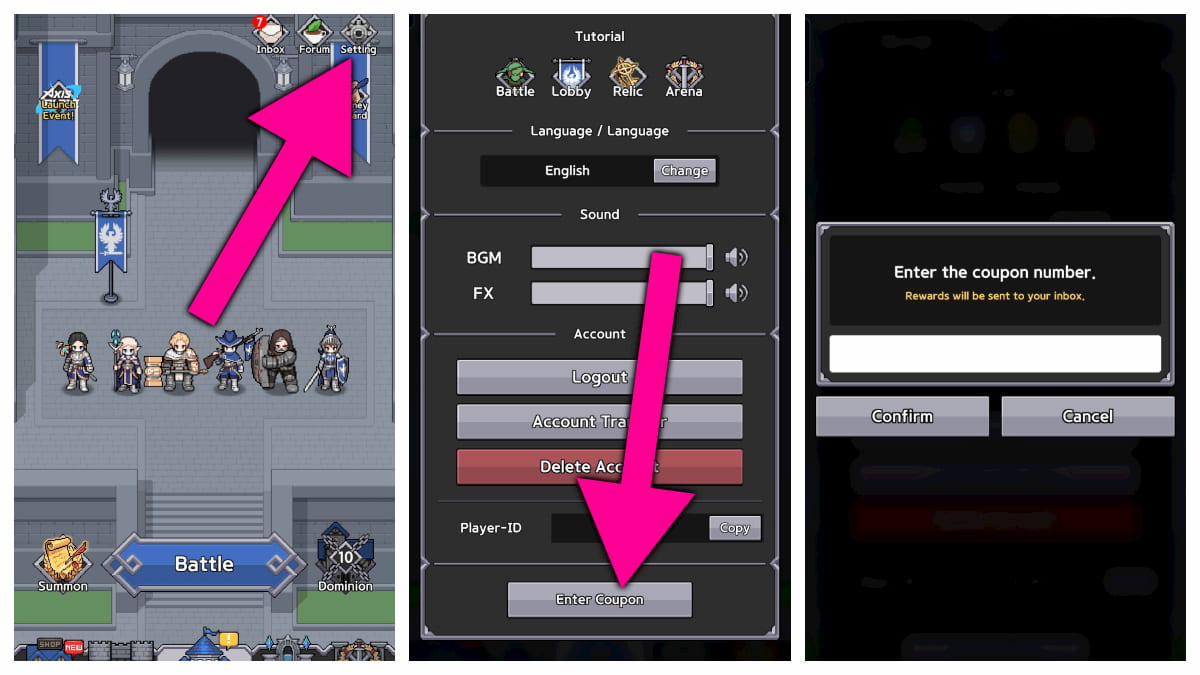 How to redeem King God Castle codes.