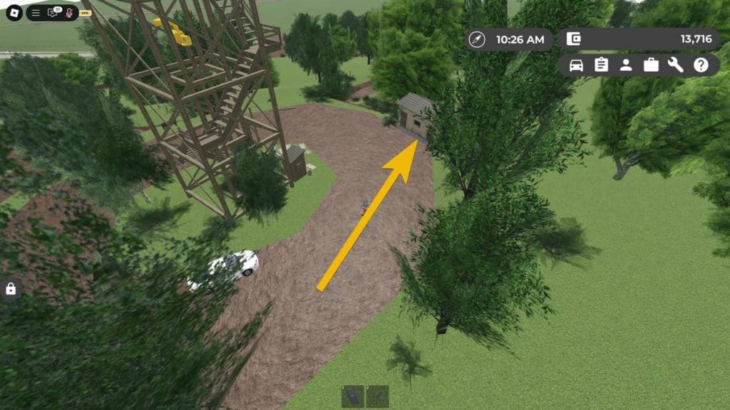 Easter event car spawn location in Greenville