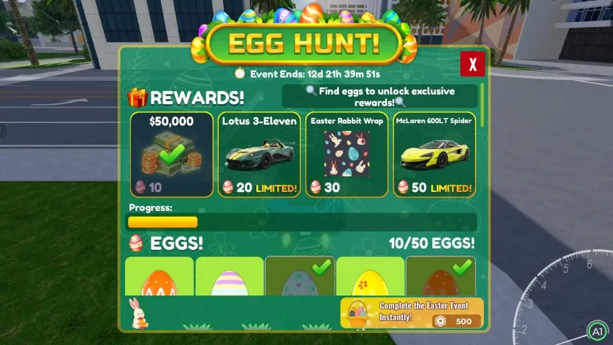 Vehicle Legends Easter Egg Event Rewards