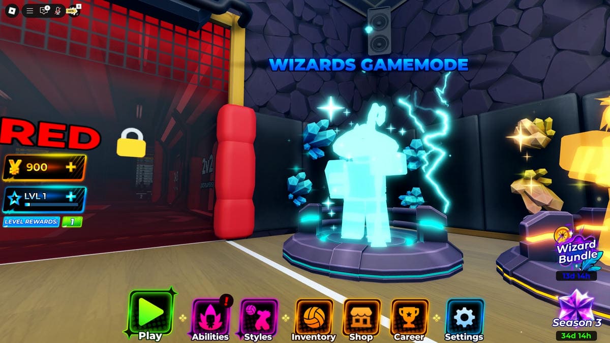 Novo modo de jogo do assistente em lendas de vôlei